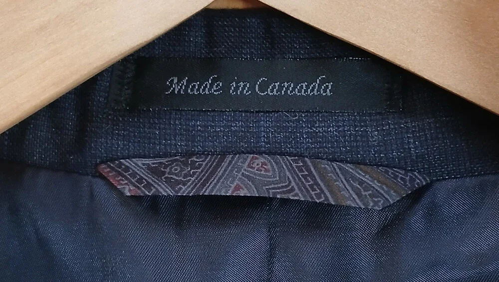 Blue Lauren Ralph Lauren Mens 42R Canada Made Blazer Suit Jacket Wool Two Button